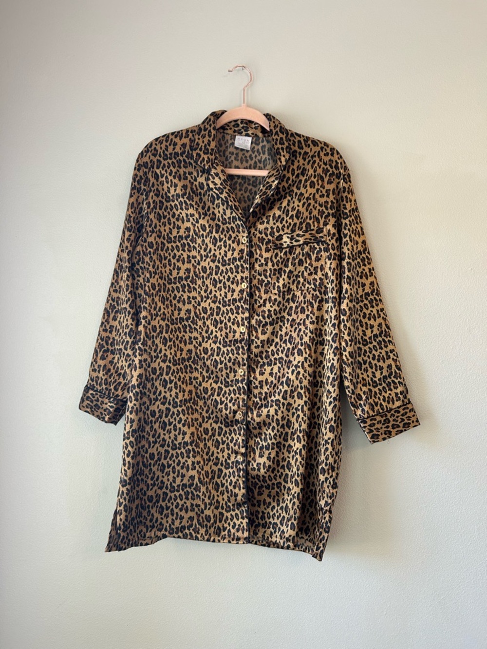 Avon Leopard Print night gown - Camel & Black